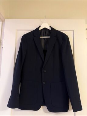 Theory Men’s Blue Seersucker Blazer